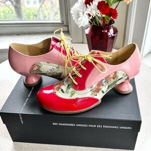 FLUEVOG Generous in Pink & Red - Size 11.5